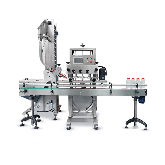 Automātiska ātrgaitas plastmasas skrūvju ūdens pudeles vāciņa mašīna