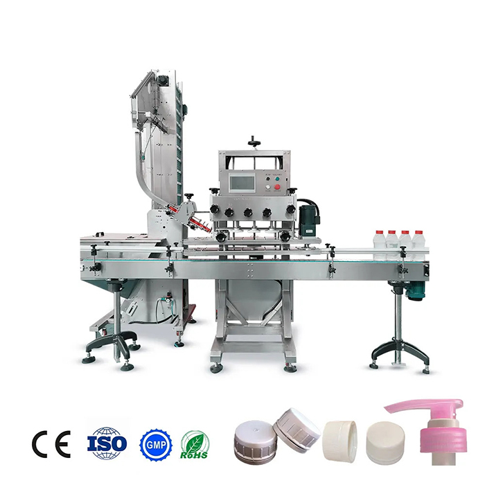 Pilna automātiska šampūna stikla pudeļu aizdares mašīna